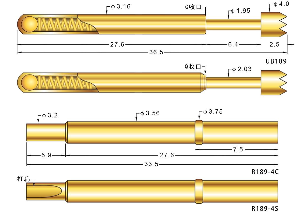 Probe pogo pin Probe pogo pin