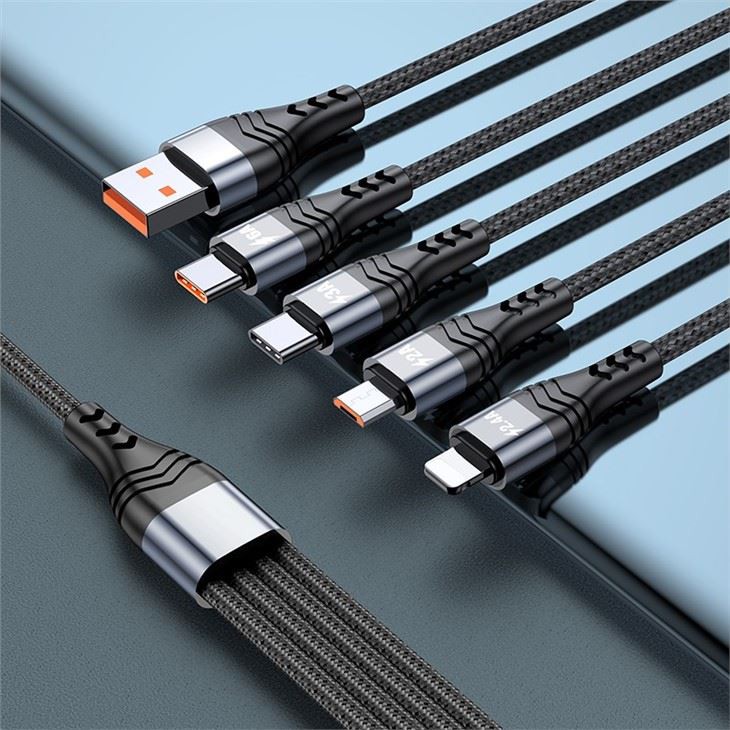 Newest 6A Super-fast 4in1 Multiple Charge Cable
