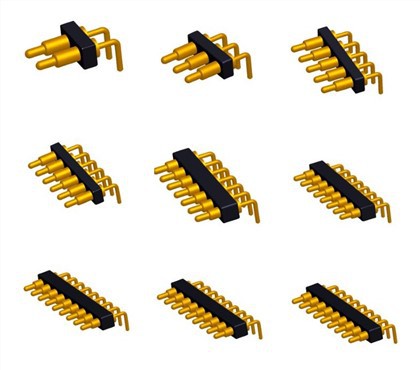 Okretni konektor pod pravim kutom Pogo Pin